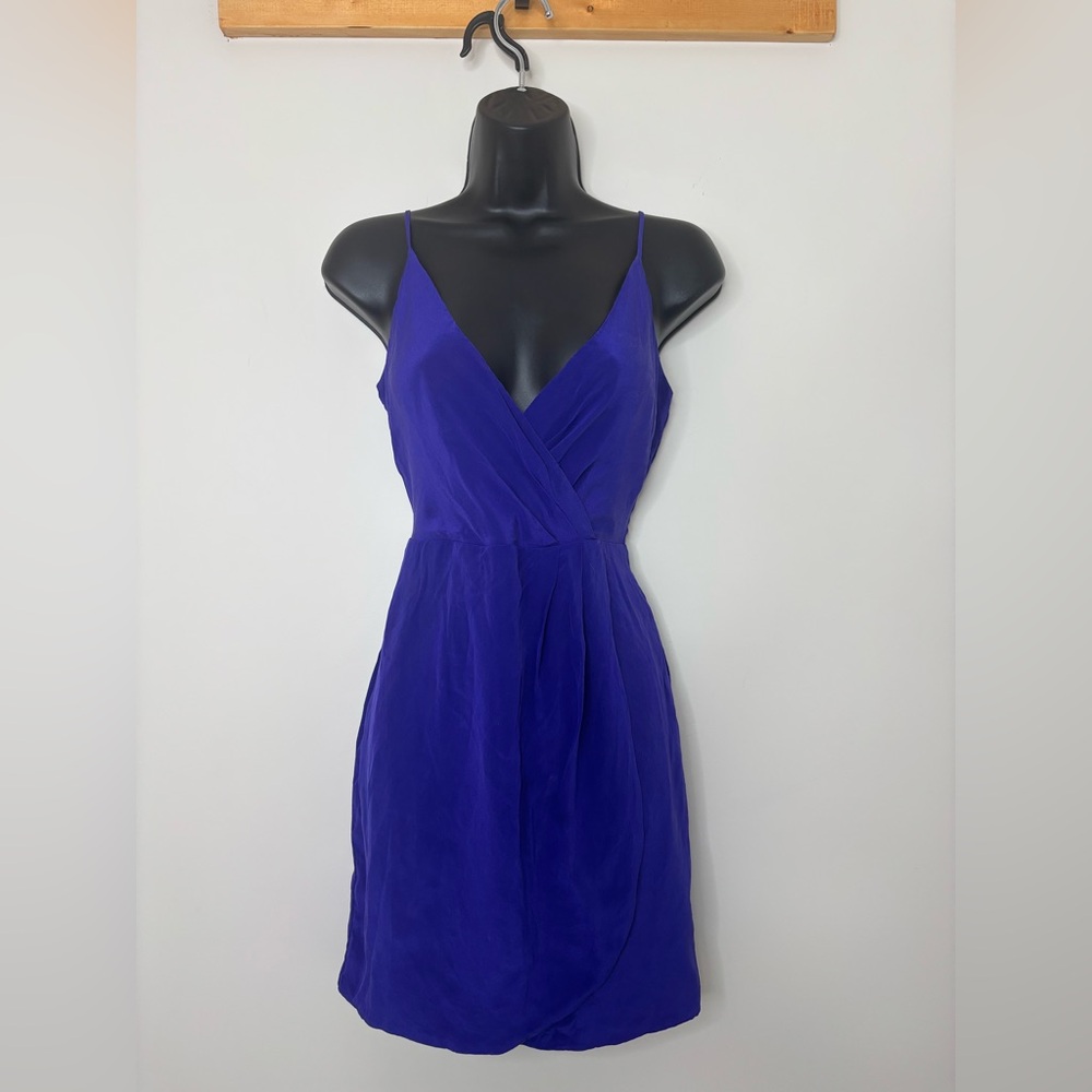 #268 Lavender Brown Silk Purple Dress!